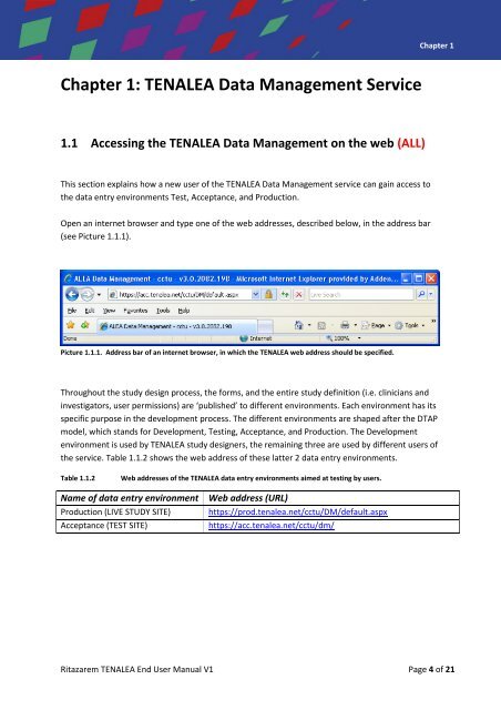 TENALEA User Manual Ritazarem Trial Version 1