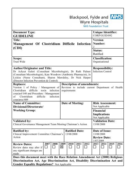 Bristol Stool Chart C Diff