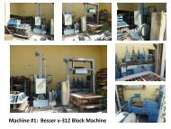 Machine #1 Besser v-312 Block Machine