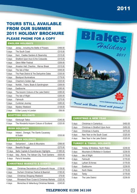 Travel with Blakes, travel with friends! - Blakes Coaches