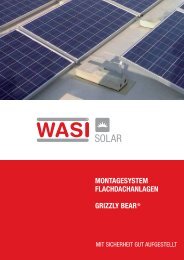 MONTAGESYSTEM FLACHDACHANLAGEN GRIZZLY BEAR® - Wasi