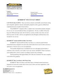 QUIKRETE STUCCO FACT SHEET