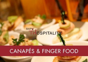 CANAPÉS & FINGER FOOD - Bapu Hospitality