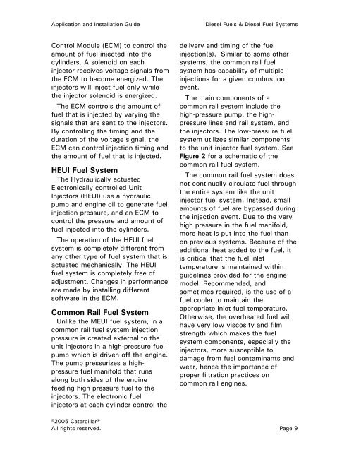 DIESEL FUELS & DIESEL FUEL SYSTEMS