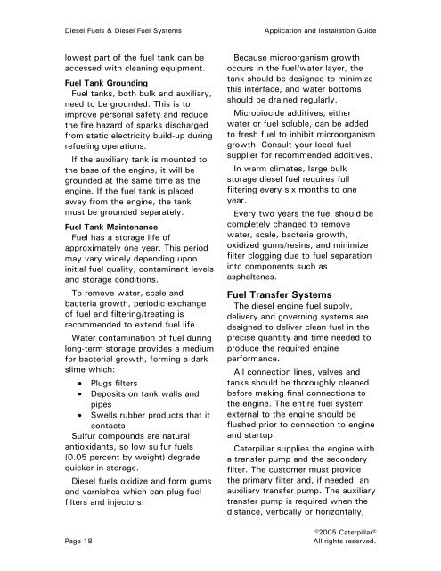 DIESEL FUELS & DIESEL FUEL SYSTEMS