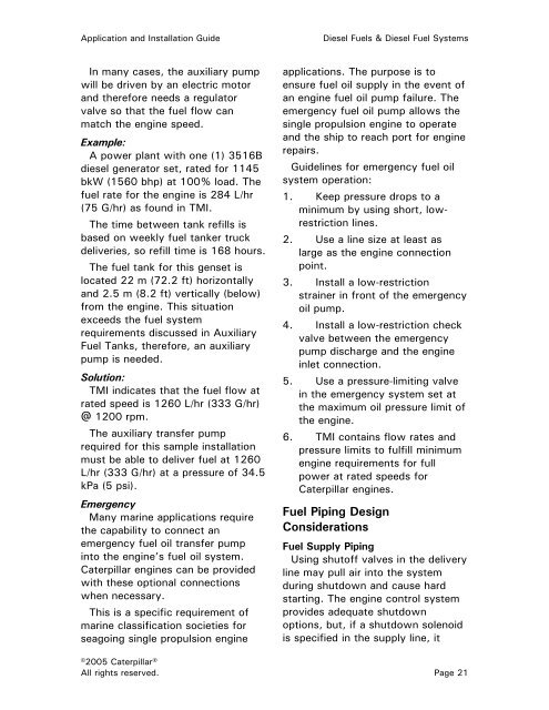 DIESEL FUELS & DIESEL FUEL SYSTEMS