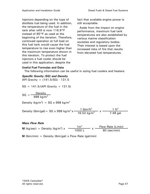 DIESEL FUELS & DIESEL FUEL SYSTEMS