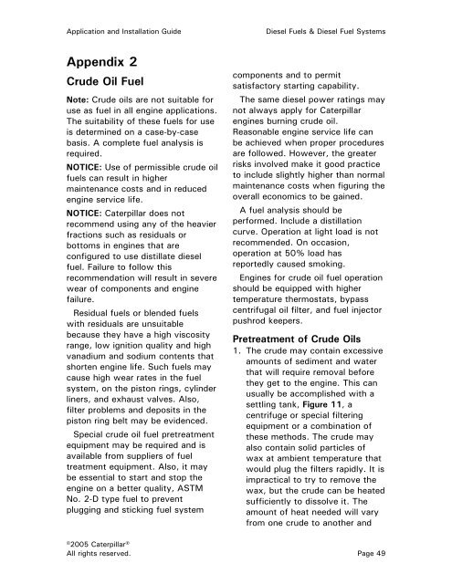 DIESEL FUELS & DIESEL FUEL SYSTEMS