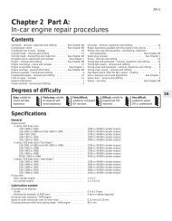 Chapter 2 Part A In-car engine repair procedures