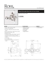 Exposed Thermostatic Shower Mixer with Lever Handles - Rohl