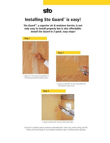 Installing Sto Guard is easy!