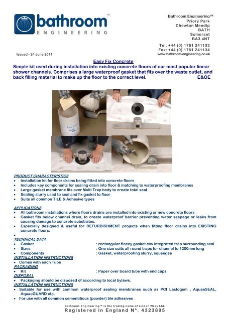Easy To Fix Kit Bathroom Engineering Company