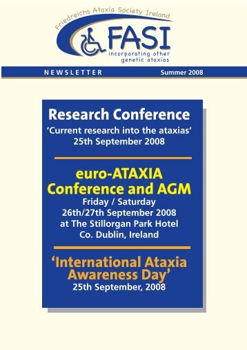 Research Conference euro-ATAXIA Conference and AGM