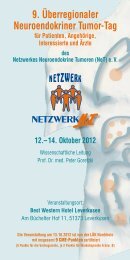 programm - Netzwerk Neuroendokrine Tumoren (NeT)