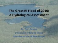 The Great RI Flood of 2010 A Hydrological Assessment