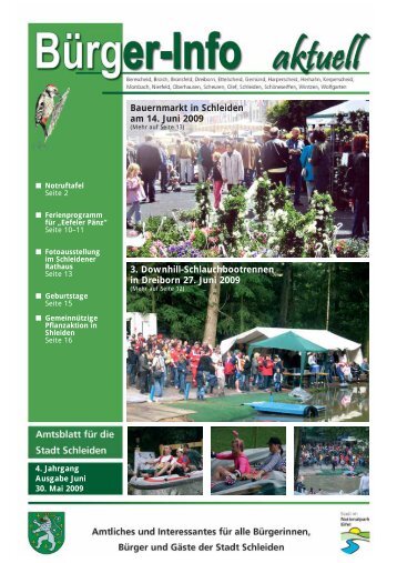 Ausgabe Juni 2009 - Stadt Schleiden