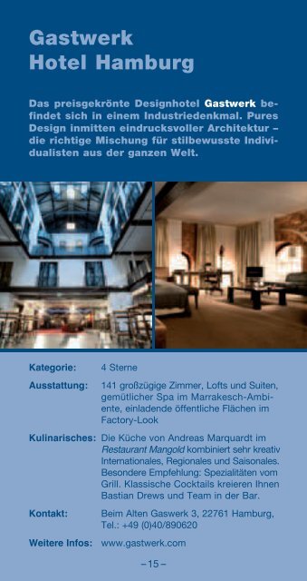 Geheimtipp-Guide - Privathotels Hamburg