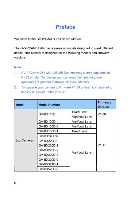 GV-IPCam H.264