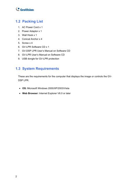 Chapter 3 Accessing the GV-DSP LPR