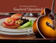 Gaylord Opryland - Gaylord Hotels