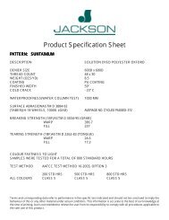 Product Specification Sheet