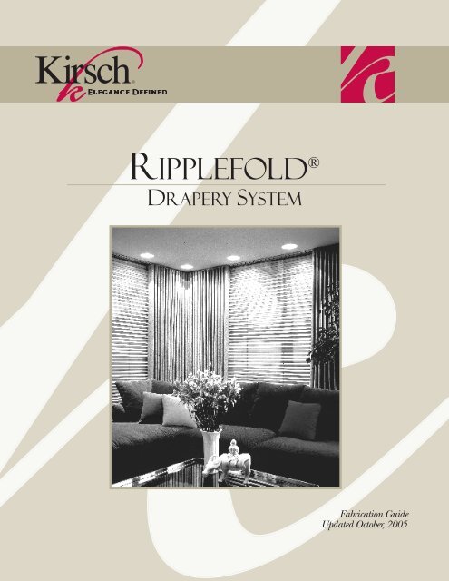 Kirsch Ripplefold Stack Back Chart