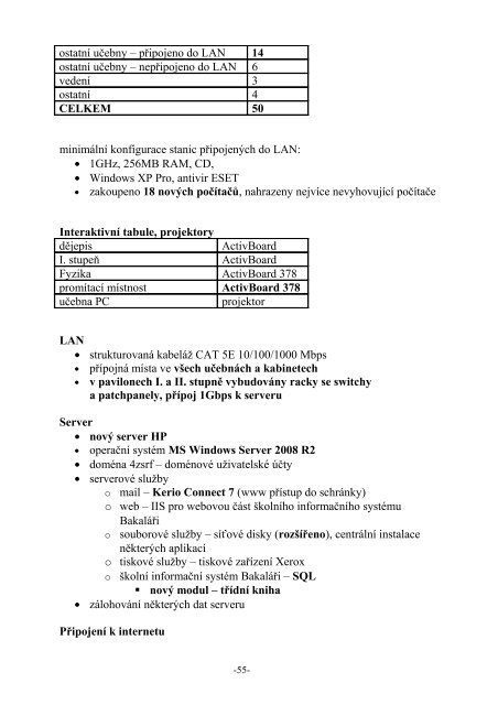 VÃ½roÄnÃ­ zprÃ¡va za Å¡kolnÃ­ rok 2010/2011 - ZÃ¡kladnÃ­ Å¡kola Trutnov ...