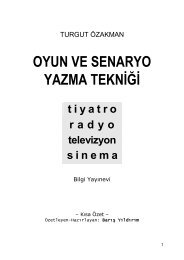 OYUN VE SENARYO YAZMA TEKNÄ°ÄÄ°