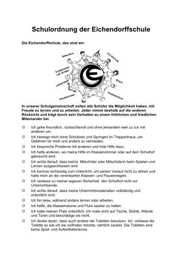 Schulordnung der Eichendorffschule