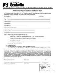 APPLICATION FOR TEMPORARY USE PERMIT (TUP)