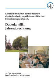 Dauerkonflikt Jahresabrechnung - Verband der nordrhein ...