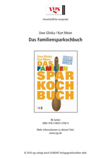 DAS FAMILIEN- SPARKOCHBUCH - Vgs