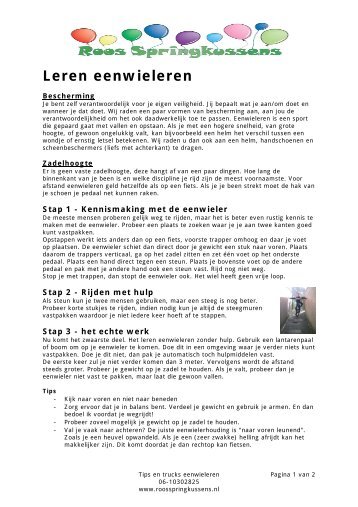 Leren eenwieleren