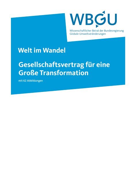 Gesellschaftsvertrag für eine Große Transformation - WBGU