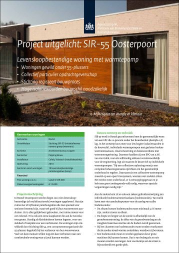 Factsheet SIR55 Oosterpoort - Lente-akkoord