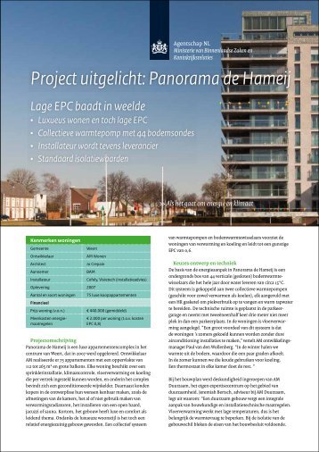 Factsheet Panorama de Hameij - Lente-akkoord