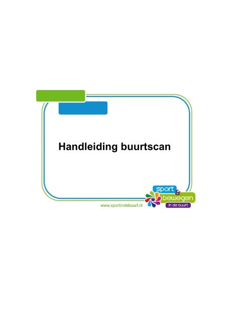 Handleiding buurtscan