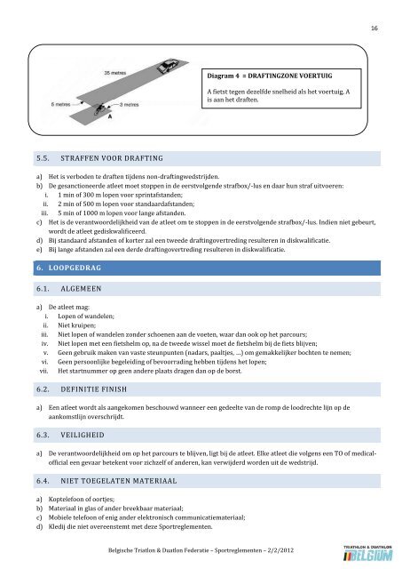 Sportreglementen BTDF - VTDL