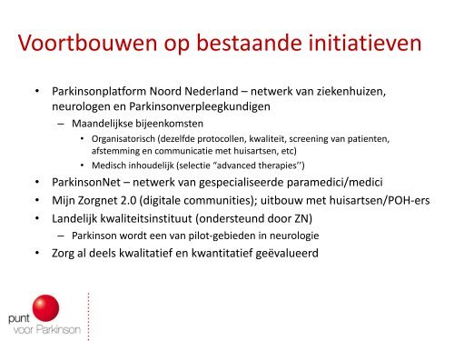 Parkinsonzorg en –behandeling in Groningen Maartenshof