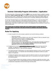 Summer Internship Program Information / Application Rules For Applying