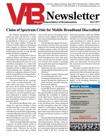 Newsletter - Virginia Association of Broadcasters