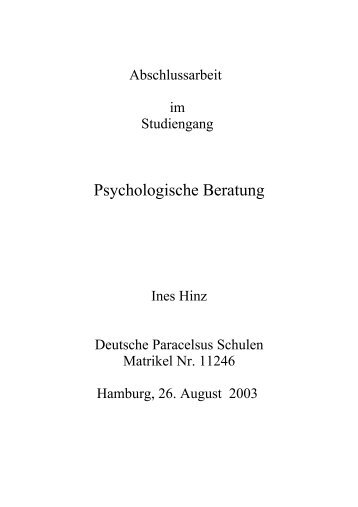 Psychologische Beratung