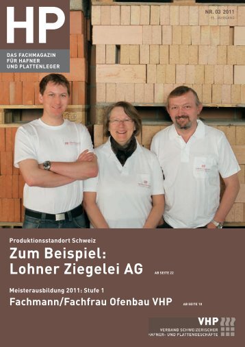 Zum Beispiel: Lohner Ziegelei AG AB SEITE 22 - VHP