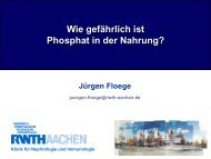 Phosphat und Nahrung - VfED