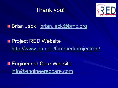 Project RED The ReEngineed Discharge