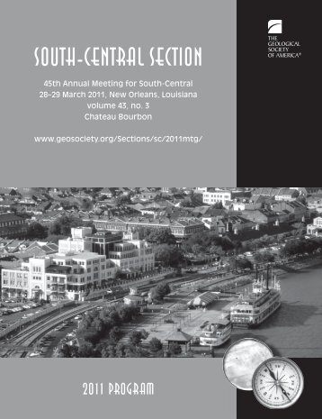 tUESDaY, 29 maRcH 2011 - Geological Society of America