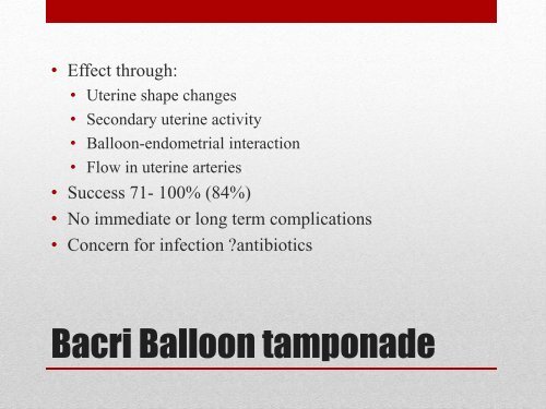 Regional Postpartum Hemorrhage Guidelines