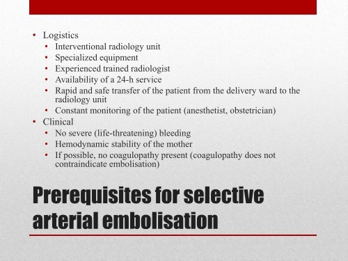 Regional Postpartum Hemorrhage Guidelines