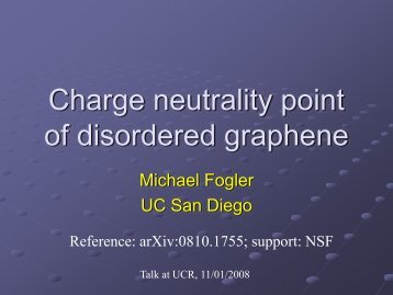 Charge neutrality point of disordered graphene