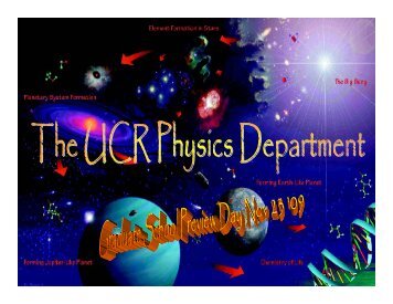 UCR Physics Grad School Preview â UC Riverside - Department of ...
